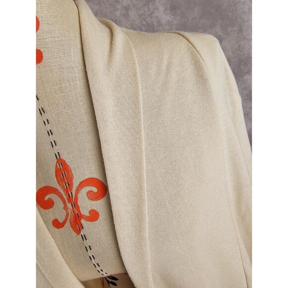 DKNY Womens Beige Cardigan Knit Sweater Open Front Long Sleeve Sz XS - Picture 3 of 10